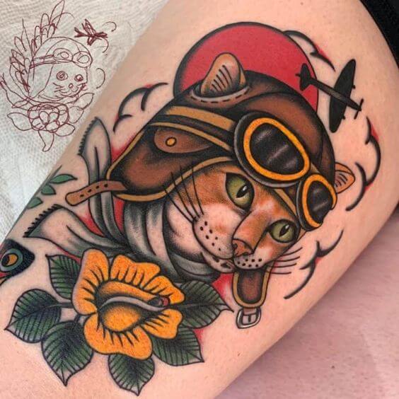 Traditional Cat Tattoo 3 Traditional Tattoos (100+ Inspiration Tattoos)