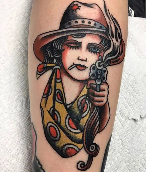 Traditional Cowgirl Tattoo 2 Traditional Tattoos (100+ Inspiration Tattoos)