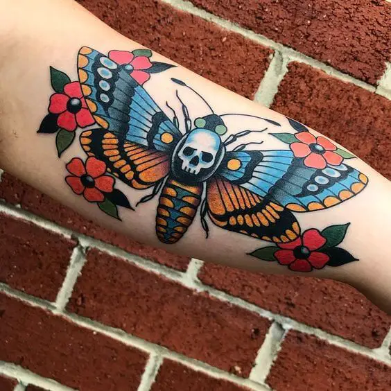 Traditional Death Moth Tattoo 3 Traditional Tattoos (100+ Inspiration Tattoos)