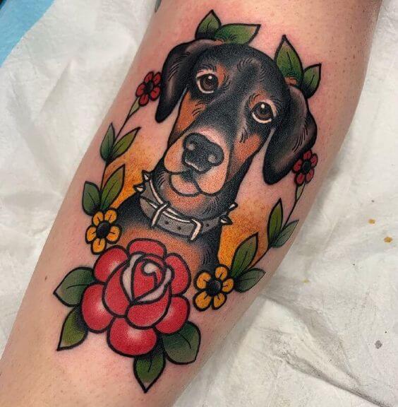 Traditional Dog Tattoo 4 Traditional Tattoos (100+ Inspiration Tattoos)