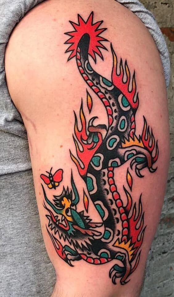 Traditional Dragon Tattoo 3 Traditional Tattoos (100+ Inspiration Tattoos)