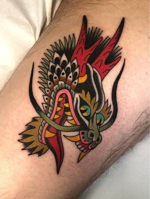 Traditional Dragon Tattoo 4 Traditional Tattoos (100+ Inspiration Tattoos)