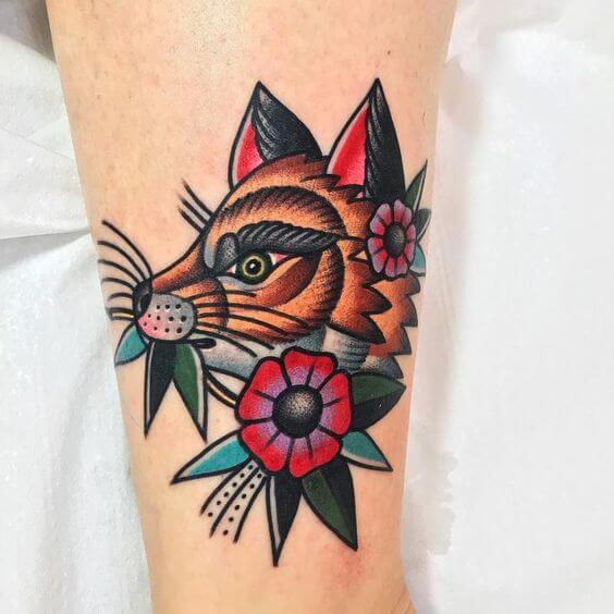 Traditional Fox Tattoo 3 Traditional Tattoos (100+ Inspiration Tattoos)