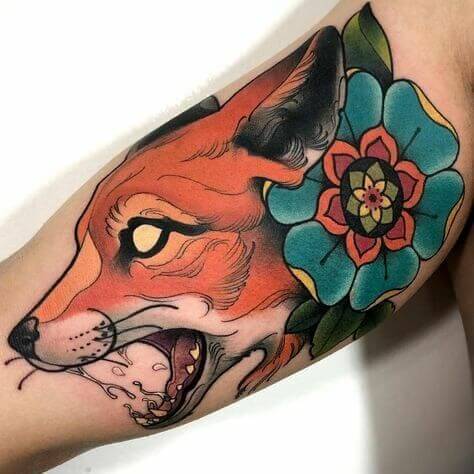 Traditional Fox Tattoo 4 Traditional Tattoos (100+ Inspiration Tattoos)
