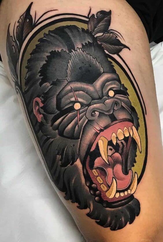 Traditional Gorilla Tattoo 4 Traditional Tattoos (100+ Inspiration Tattoos)