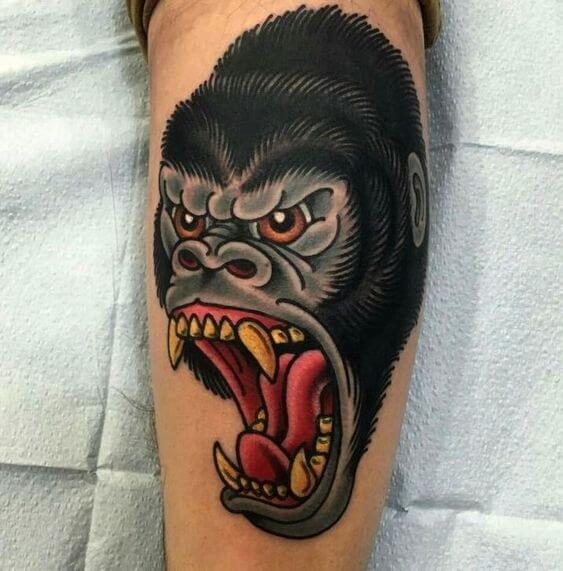 Traditional Gorilla Tattoo Traditional Tattoos (100+ Inspiration Tattoos)