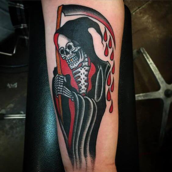 Traditional Grim Reaper Tattoo 5 Traditional Tattoos (100+ Inspiration Tattoos)