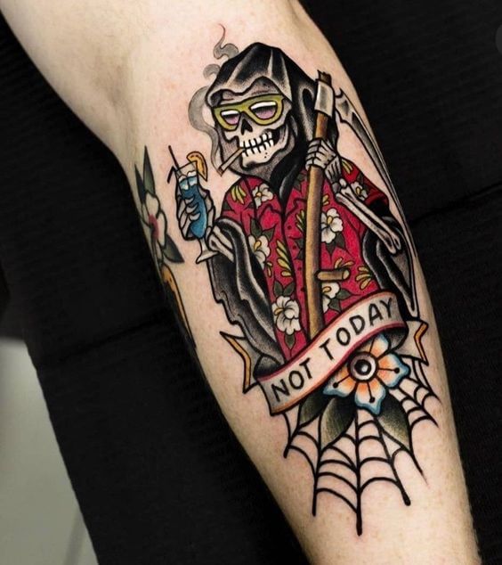 Traditional Grim Reaper Tattoo Traditional Tattoos (100+ Inspiration Tattoos)
