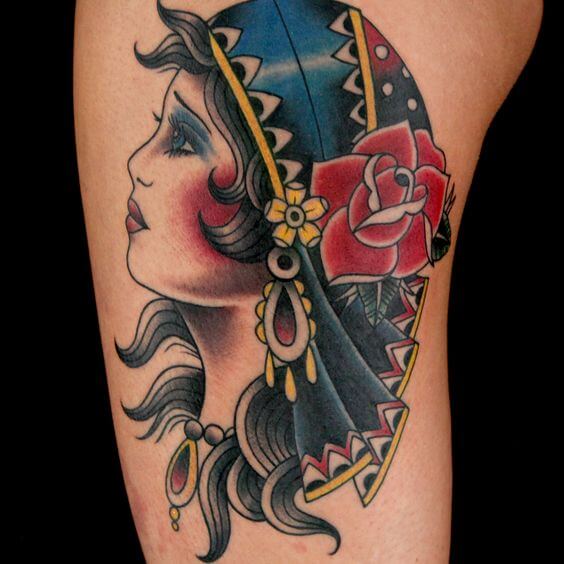 Traditional Gypsy Tattoo 3 Traditional Tattoos (100+ Inspiration Tattoos)