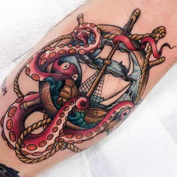 Traditional Kraken Tattoo Traditional Tattoos (100+ Inspiration Tattoos)