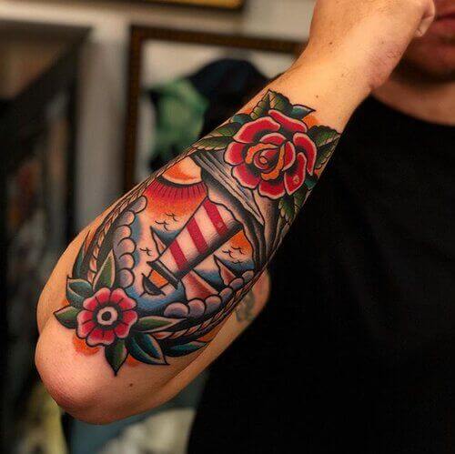Traditional Lighthouse Tattoo 2 Traditional Tattoos (100+ Inspiration Tattoos)