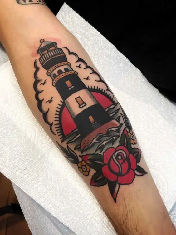 Traditional Lighthouse Tattoo Traditional Tattoos (100+ Inspiration Tattoos)