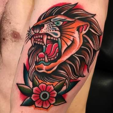 Traditional Lion Tattoo 3 Traditional Tattoos (100+ Inspiration Tattoos)