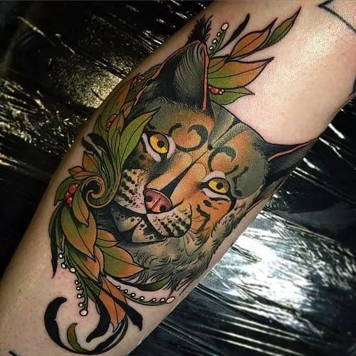Traditional Lynx Tattoo 5 Lynx Tattoo: Everything You Need To Know (30+ Cool Design Ideas)
