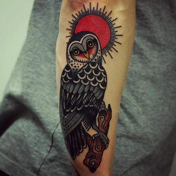 Traditional Owl Tattoo 5 Traditional Tattoos (100+ Inspiration Tattoos)