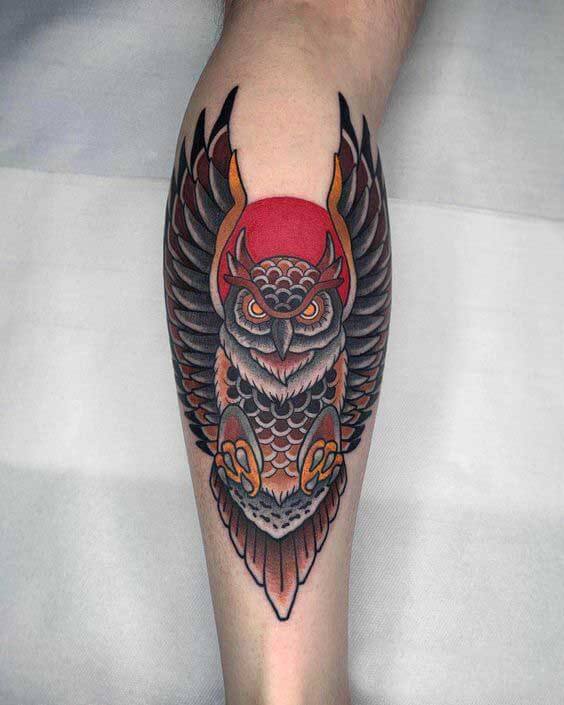 Traditional Owl Tattoo Traditional Tattoos (100+ Inspiration Tattoos)