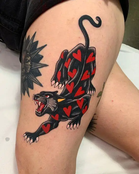 Traditional Panther Tattoo 2 Traditional Tattoos (100+ Inspiration Tattoos)