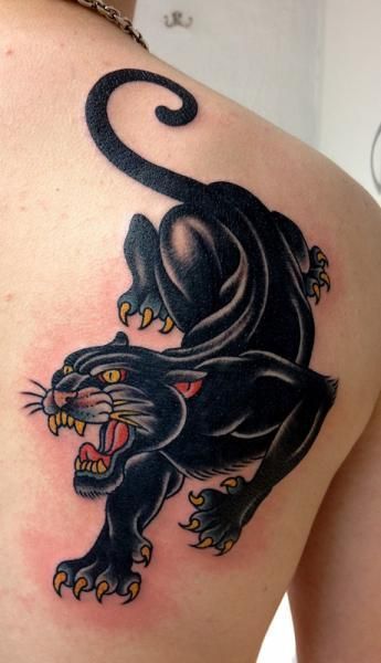 Traditional Panther Tattoo 3 Traditional Tattoos (100+ Inspiration Tattoos)