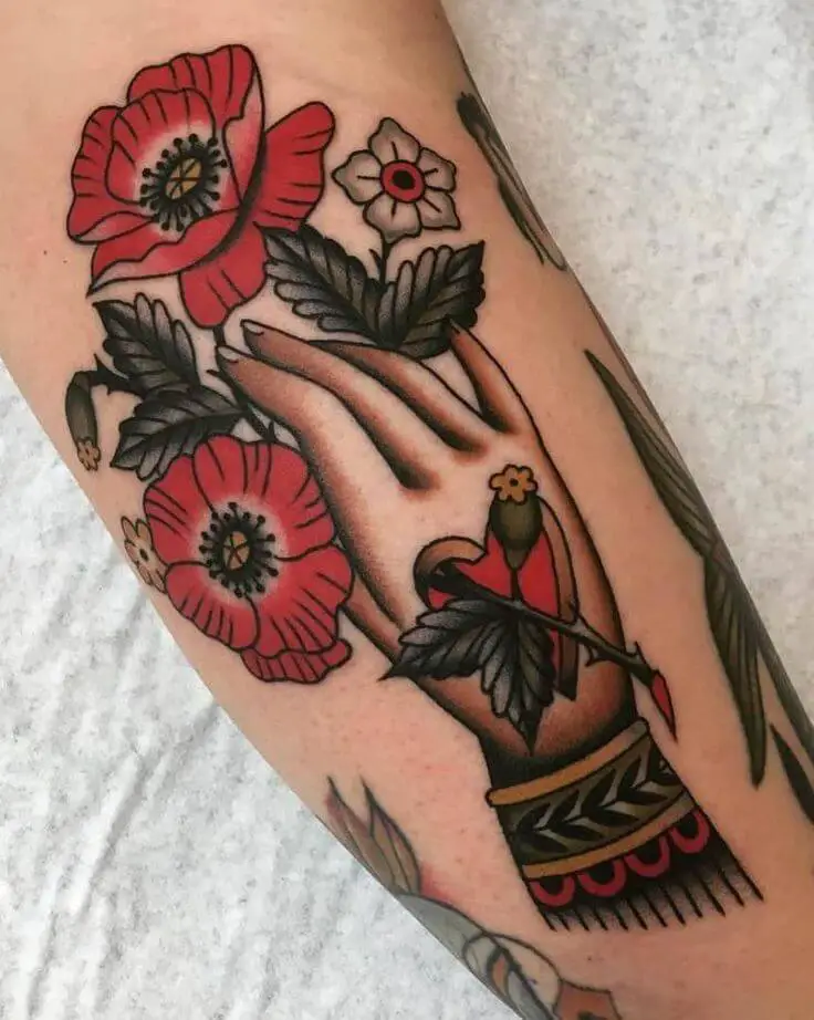 Traditional Poppy Tattoo 2 Traditional Tattoos (100+ Inspiration Tattoos)
