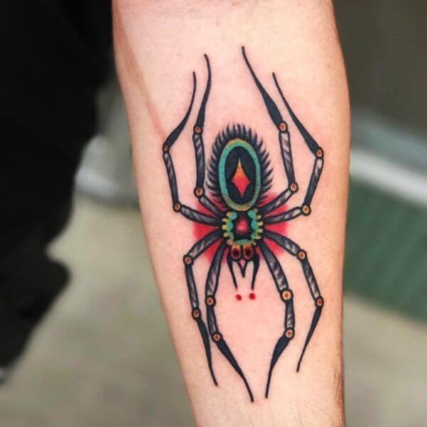 Traditional Spider Tattoo 2 Traditional Tattoos (100+ Inspiration Tattoos)