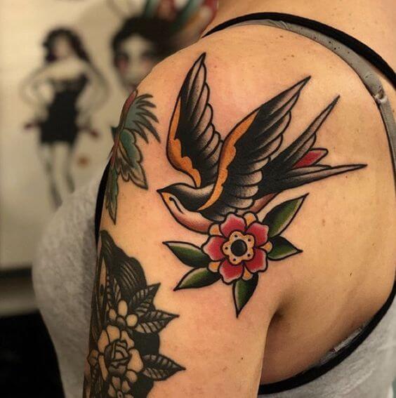 Traditional Swallow Tattoo Traditional Tattoos (100+ Inspiration Tattoos)