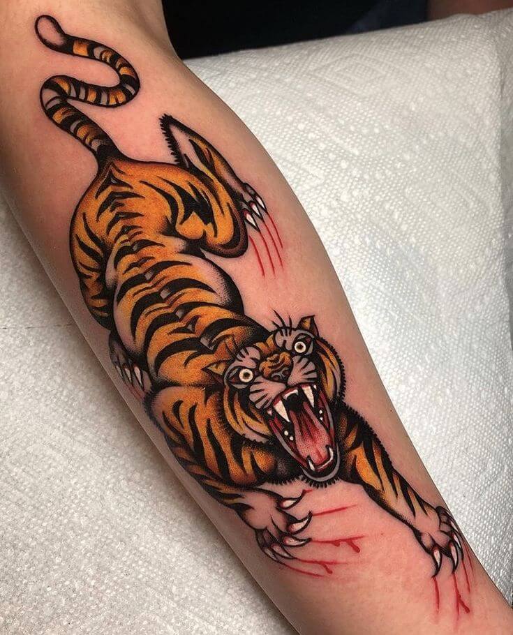 Traditional Tiger Tattoo 5 Traditional Tattoos (100+ Inspiration Tattoos)