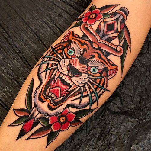 Traditional Tiger Tattoo 6 Traditional Tattoos (100+ Inspiration Tattoos)