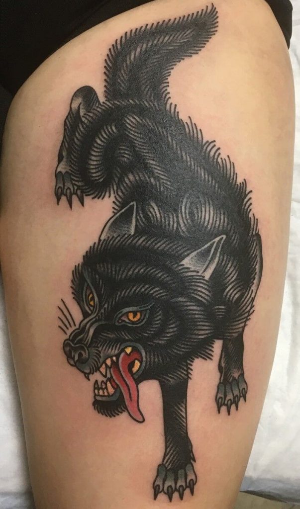 Traditional Wolf Tattoo 2 Traditional Tattoos (100+ Inspiration Tattoos)