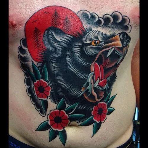 Traditional Wolf Tattoo 4 Traditional Tattoos (100+ Inspiration Tattoos)