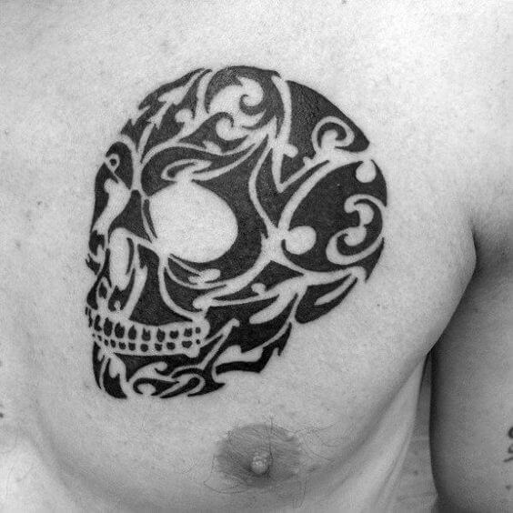 Tribal Skull Tattoo 61 Awesome Skull Tattoo Designs for Men and Women in 2022