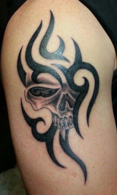 Tribal Skull Tattoo 3 61 Awesome Skull Tattoo Designs for Men and Women in 2022