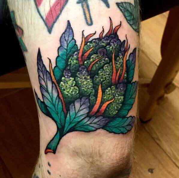 Weed Bud Tattoo 2 100+ Amazing Weed Tattoo Ideas That Will Get You High