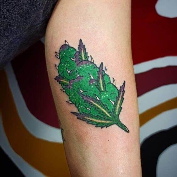 Weed Bud Tattoo 3 100+ Amazing Weed Tattoo Ideas That Will Get You High
