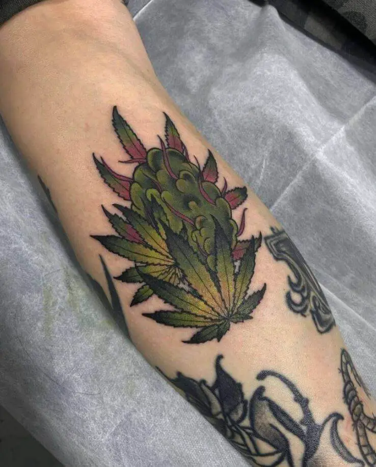 Weed Flower Tattoo 3 100+ Amazing Weed Tattoo Ideas That Will Get You High