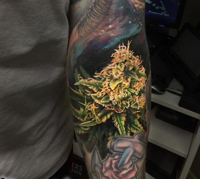Weed Flower Tattoo 7 100+ Amazing Weed Tattoo Ideas That Will Get You High