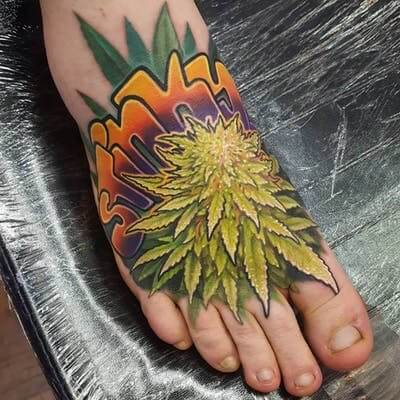 Weed Flower Tattoo 8 100+ Amazing Weed Tattoo Ideas That Will Get You High
