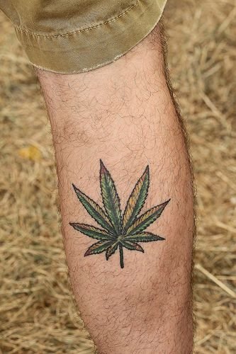 Weed Leaf Tattoo 5 100+ Amazing Weed Tattoo Ideas That Will Get You High