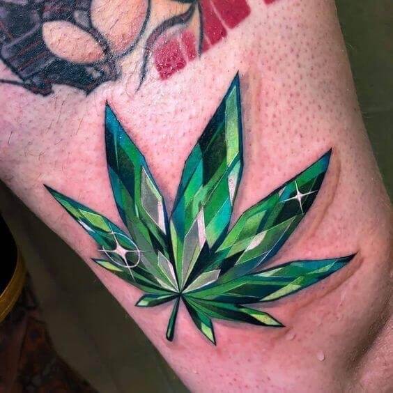 Weed Leaf Tattoo 9 100+ Amazing Weed Tattoo Ideas That Will Get You High