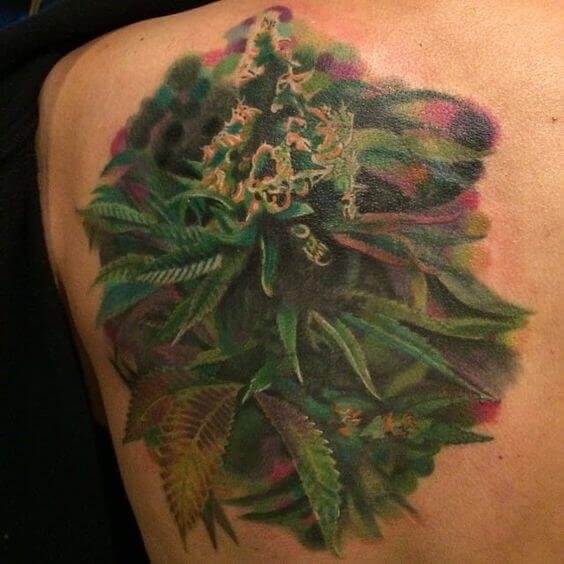 Weed Plant Tattoo 4 100+ Amazing Weed Tattoo Ideas That Will Get You High