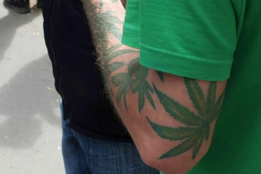 Weed Sleeve Tattoo 2 100+ Amazing Weed Tattoo Ideas That Will Get You High
