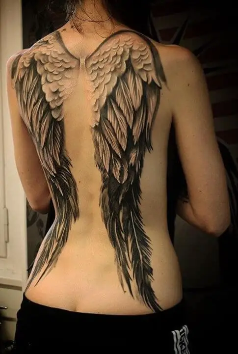 Wings Tattoo On Back Top 41 Gorgeous Back Tattoo Designs in 2022