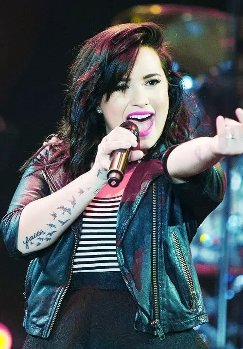 demi lovato tattoos 6 Demi Lovato's Tattoos: The Teenage Idol Has More Than 30+ Designs On Her Body