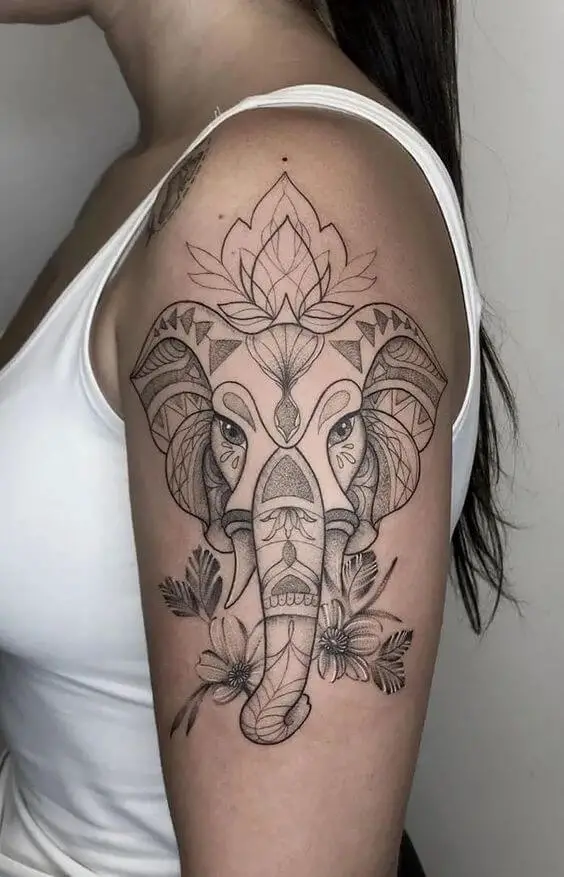 Elephant Tattoo On Arm Creative & Classy Half Sleeve Tattoo Ideas for Women in 2022