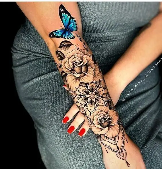 Flower Half Sleeve Tattoo 3 Creative & Classy Half Sleeve Tattoo Ideas for Women in 2022