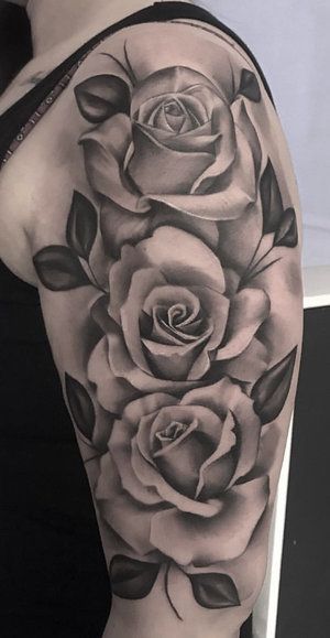 Rose Tattoos On Arm 1 Creative & Classy Half Sleeve Tattoo Ideas for Women in 2022