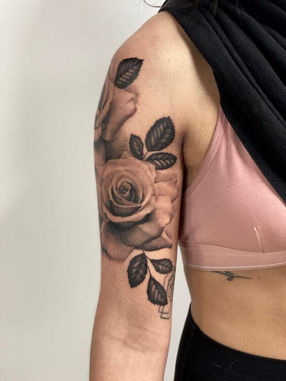 Rose Tattoos On Arm 3 Creative & Classy Half Sleeve Tattoo Ideas for Women in 2022