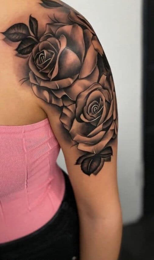 Rose Tattoos On Arm 9 Creative & Classy Half Sleeve Tattoo Ideas for Women in 2022