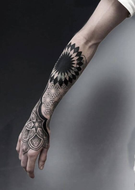 Black Ink and Gray Hand Tattoos 5 30 Amazing Hand Tattoos For Women (The Most Popular & Latest Trends in 2023)