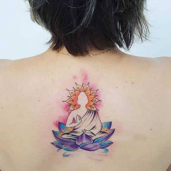 Buddha With Lotus Flower Tattoo 2 30+ Best Lotus Flower Tattoo Design Ideas (Meaning And Inspiration)