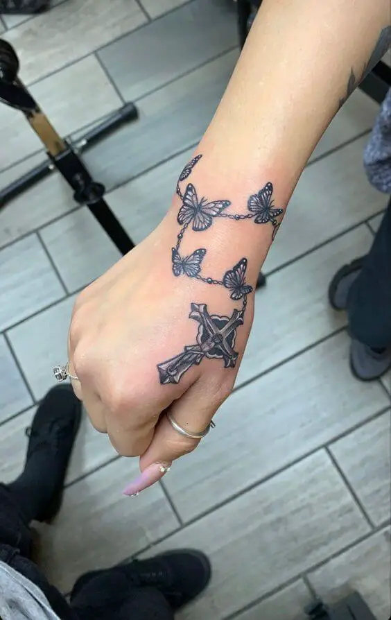 Cross Hand Tattoos 4 30 Amazing Hand Tattoos For Women (The Most Popular & Latest Trends in 2023)
